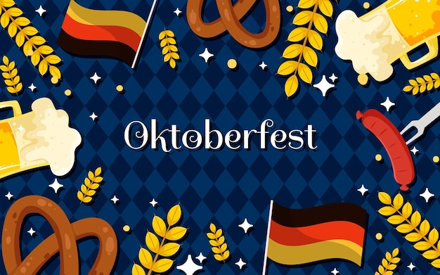 Glücklicher oktoberfest hintergrund