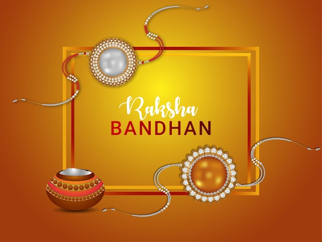 Glücklicher raksha bandhan indischer festivalhintergrund