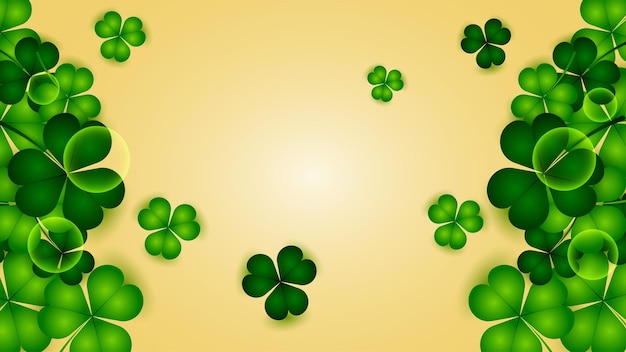 Glücklicher shamrock-hintergrund