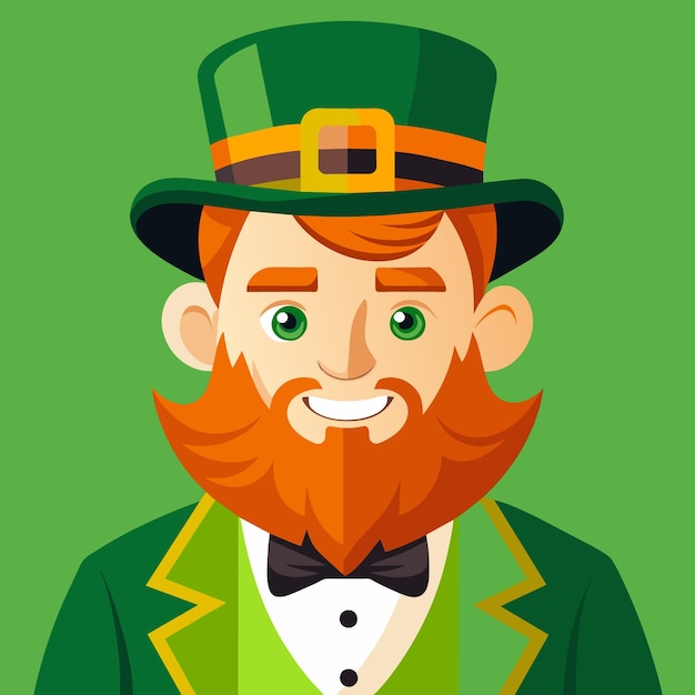 Vektor glücklicher st. patrick's-tag, leprechaun-illustration