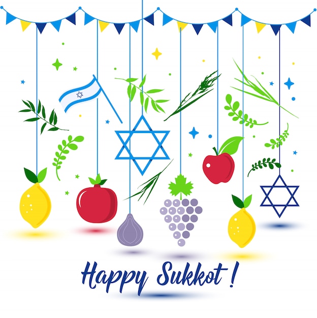 Glücklicher sukkot-feiertag.