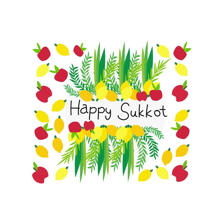 Glücklicher Sukkot Sukkot Tag