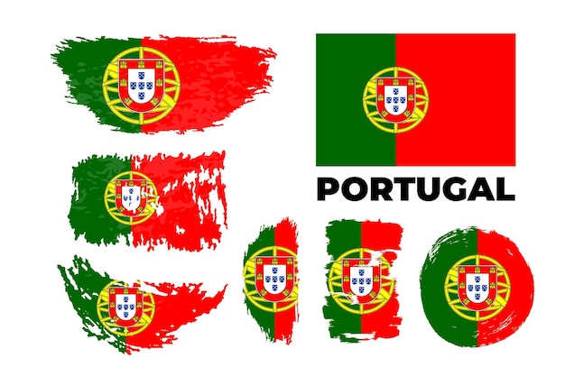 Vektor glücklicher unabhängigkeitstag von portugal vektorillustration