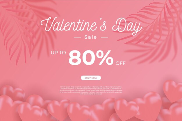 glücklicher Valentinstag Banner Papierschnitt Stil.