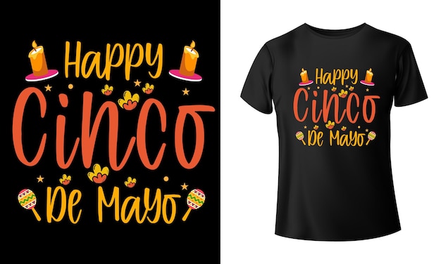 Glückliches Cinco De Mayo T-Shirt Design