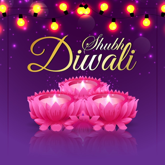 Glückliches diwali-fest des lichts