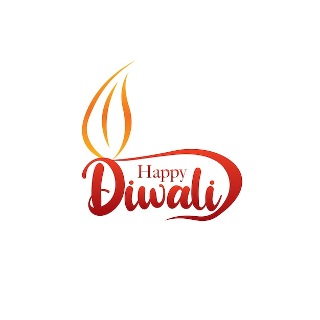 Glückliches Diwali-Textdesign