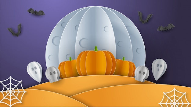 Glückliches Halloween-Banner