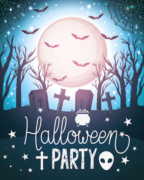 Glückliches halloween-partyplakat