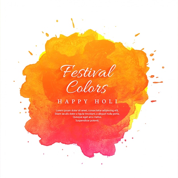 Glückliches indisches frühlingsfest holi des farbhintergrundes