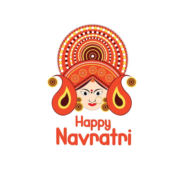 Glückliches Navratri-Logo-Design