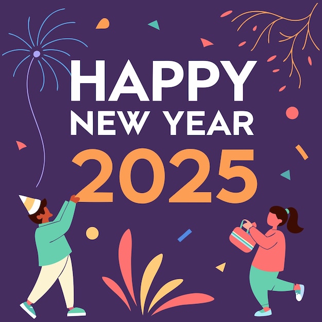 Glückliches Neujahr Vektor-Illustration