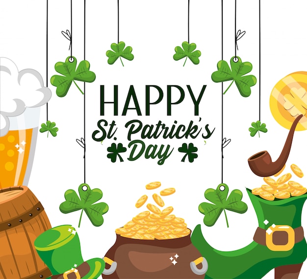 Glückliches St- Patrickereignisfeierdesign
