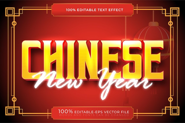 Glückwunsch zum chinesischen Neujahr mit einem benutzerdefinierten Text