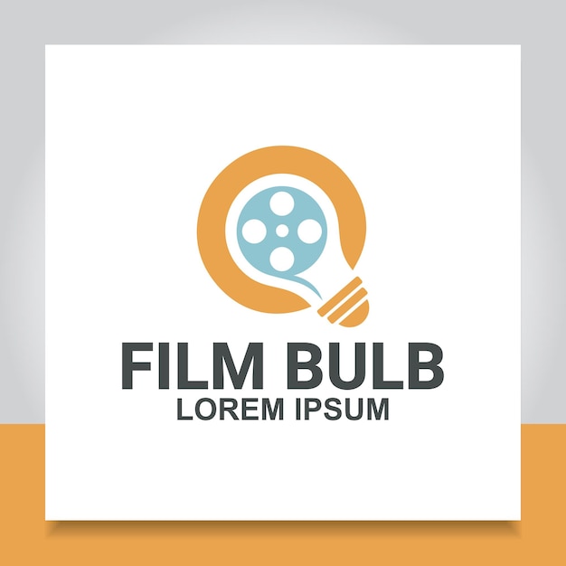 Glühbirne film logo design beleuchtung projektor szene
