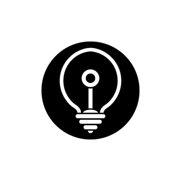 Glühbirne logo und symbol vektor-design-vorlage