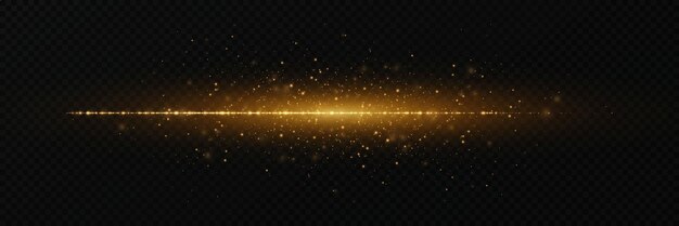 Glühlicht-Effekt mit magischem Staub Linienexplosion mit staubigen Funkeln