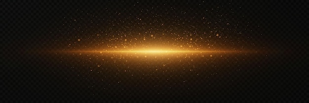 Glühlicht-Effekt mit magischem Staub Linienexplosion mit staubigen Funkeln