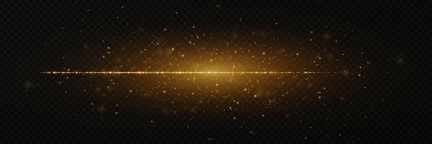 Glühlicht-Effekt mit magischem Staub Linienexplosion mit staubigen Funkeln