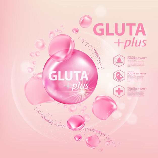 Gluta kollagen serum hautpflege kosmetik