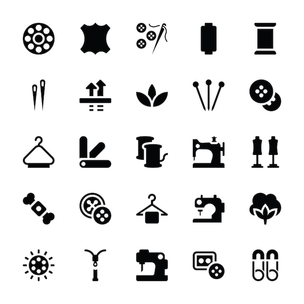 Glyphen-icons nähen