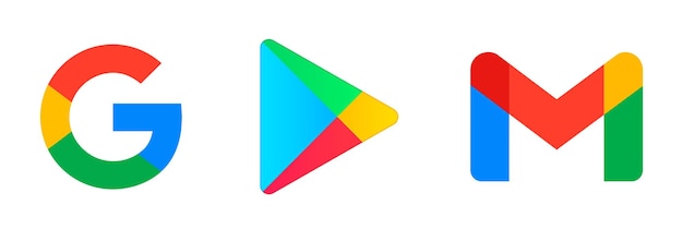 Vektor gmail google google play-logo