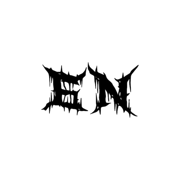 GN-Monogramm-Logo-Design, Buchstabe, Text, Name, Symbol, einfarbig, Logo, Alphabet, Zeichen, einfaches Logo