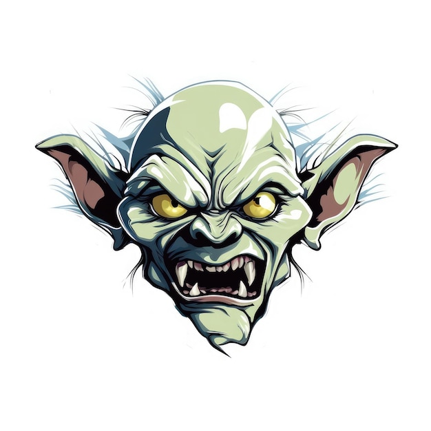 Vektor goblin-kopf-vektor-illustration