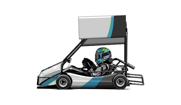 Gokart-vektor