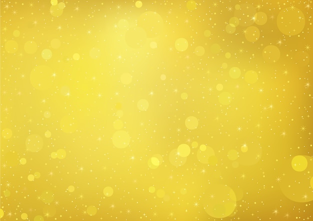 Gold bokeh-hintergrund mit funkelndem effekt