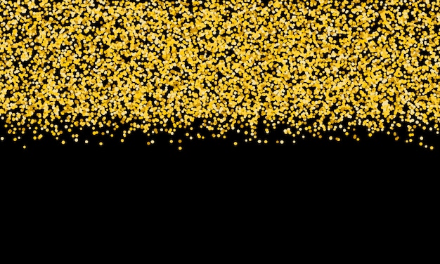 Gold Glitter Textur. Goldene abstrakte Teilchen.