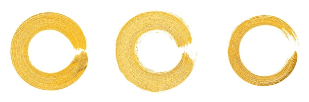 Gold glitzernder farbkreis mit goldener glitzerstruktur. abstraktes gold, das strukturiert ist. gold