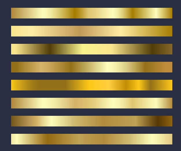 Gold-Hintergrund-Textur-Vektor-Satz-Symbol nahtloses Muster