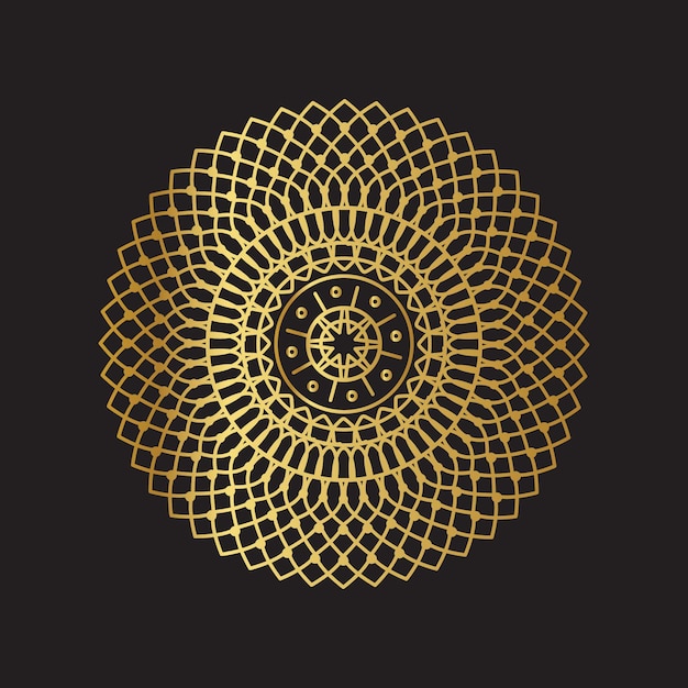 Gold mandala hintergrund