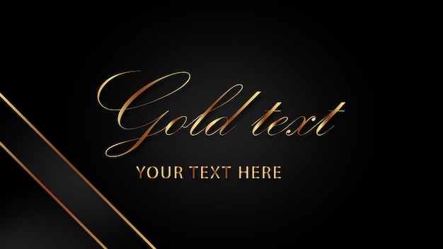 Vektor gold-text