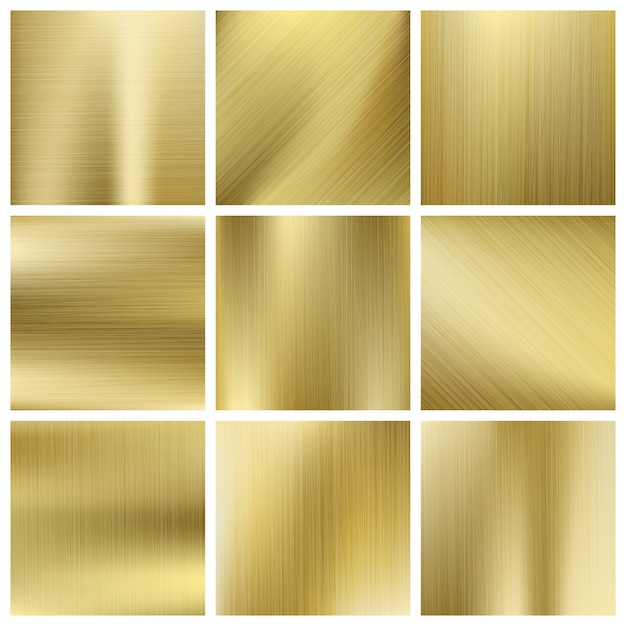Gold textur vektor festgelegt