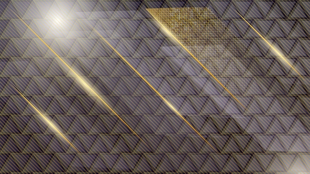 Gold Triangle Aqua Dark Abstract Vector Background.for Broschüre, Website, Flyer-Design. Transparent