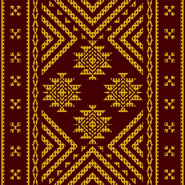 Gold tribal aztekische nahtlose muster