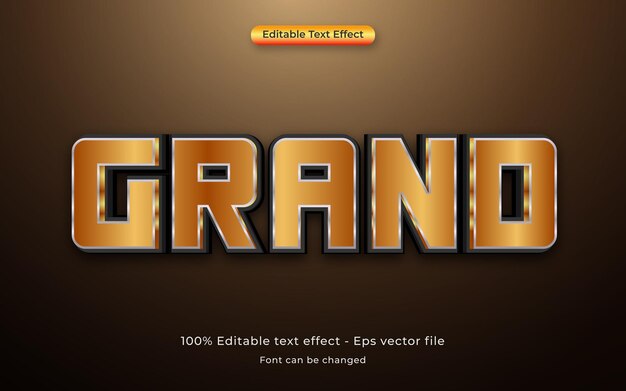 Gold-Vektor-3D-Texteffekt