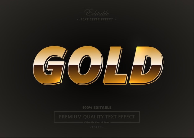 Gold-vektorstil-texteffekt