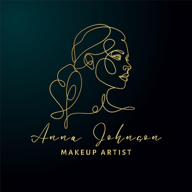 Vektor golden fashion luxury beauty logo und elegantes minimalistisches skincare logo design