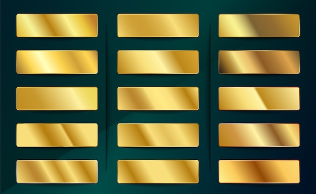 Golden Gradients Swatches Set
