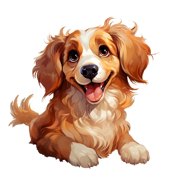 Golden Retriever-Hund Vektor-Illustration