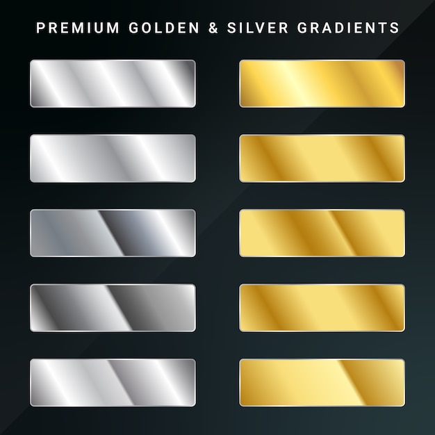 Golden & Silver Farbverlaufsset.