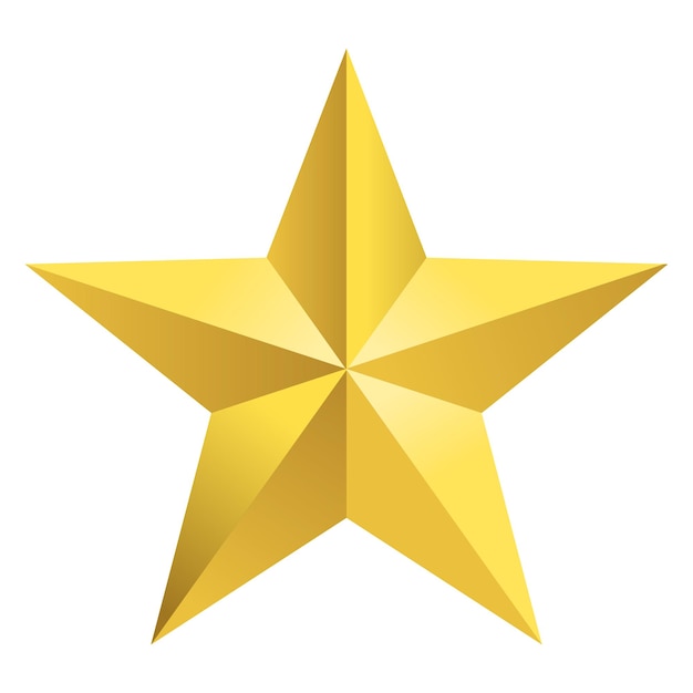 Golden Star Isolated Vector Icon Illustration (Goldene Stern-Isolierte Vektor-Ikonen-Illustration)