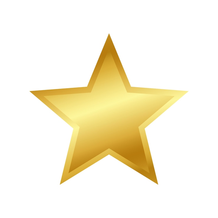Vektor golden star isolated vector icon illustration (goldene stern-isolierte vektor-ikonen-illustration)