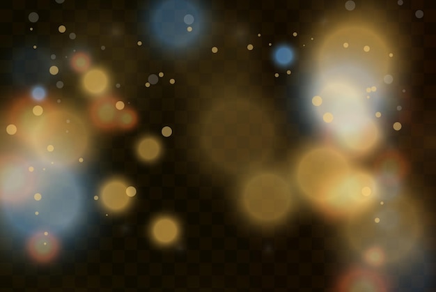 Goldene Bokeh-Lichter
