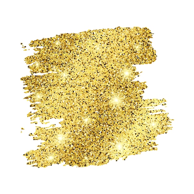 Vektor goldene farbe glitzernde kulisse auf weißem hintergrund. hintergrund mit goldfunkeln und glitzereffekt. leerer platz für ihren text. vektor-illustration