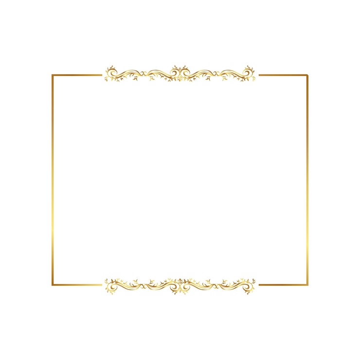 Goldene Grenze, goldener warmer Rahmen