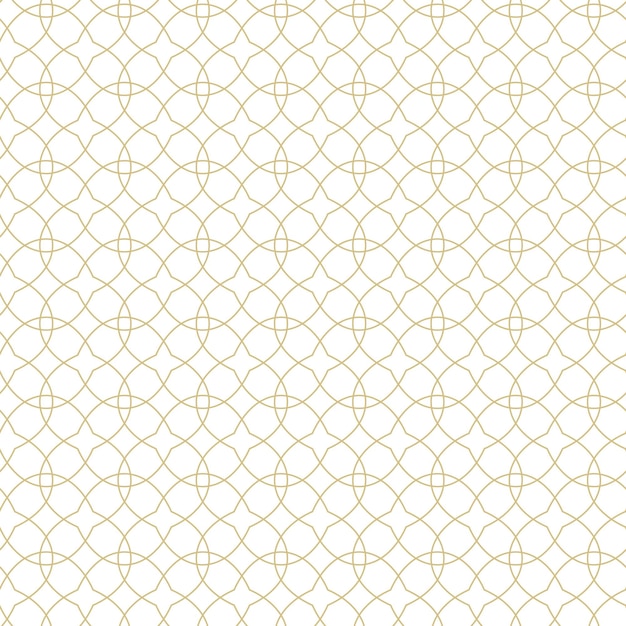 Vektor goldene linien des geometrischen linearen musters auf einem weißen hintergrund interessante abgerundete linien und muster